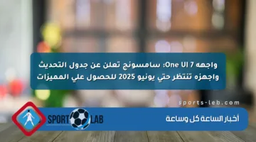 واجهة One UI 7: سامسونج تعلن عن جدول التحديث وأجهزة تنتظر حتى يونيو 2025 للحصول على المميزات